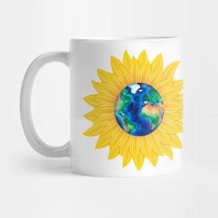 Love Sunflower Earth Shirt For Men Women Mug